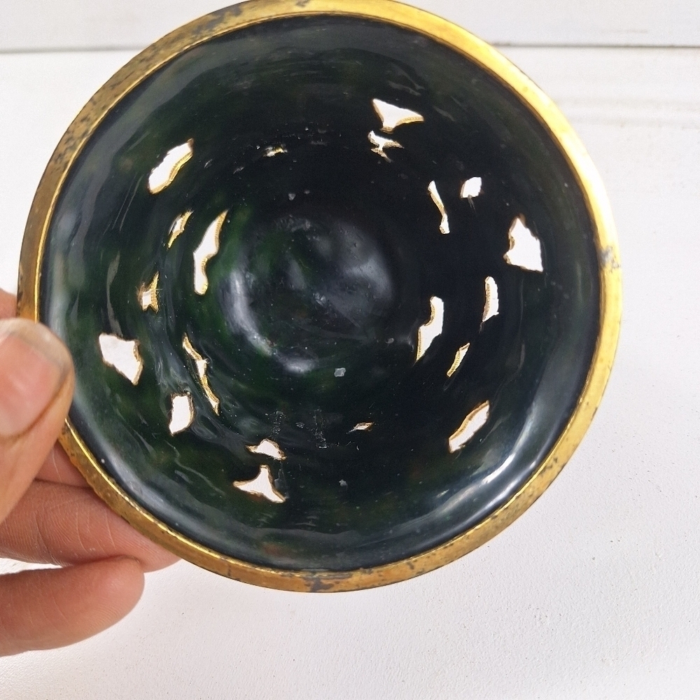 Chinese Enameled Cloisonne Votive Holder - Picture 6 of 10